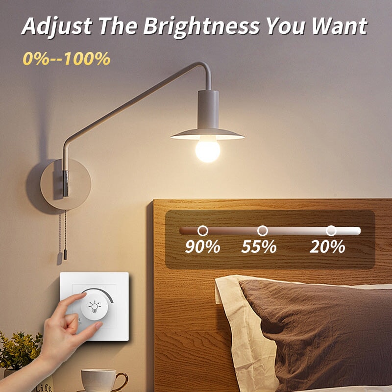 Led Dimmer Switch, Light Bulb Lamp, Rotary Panel