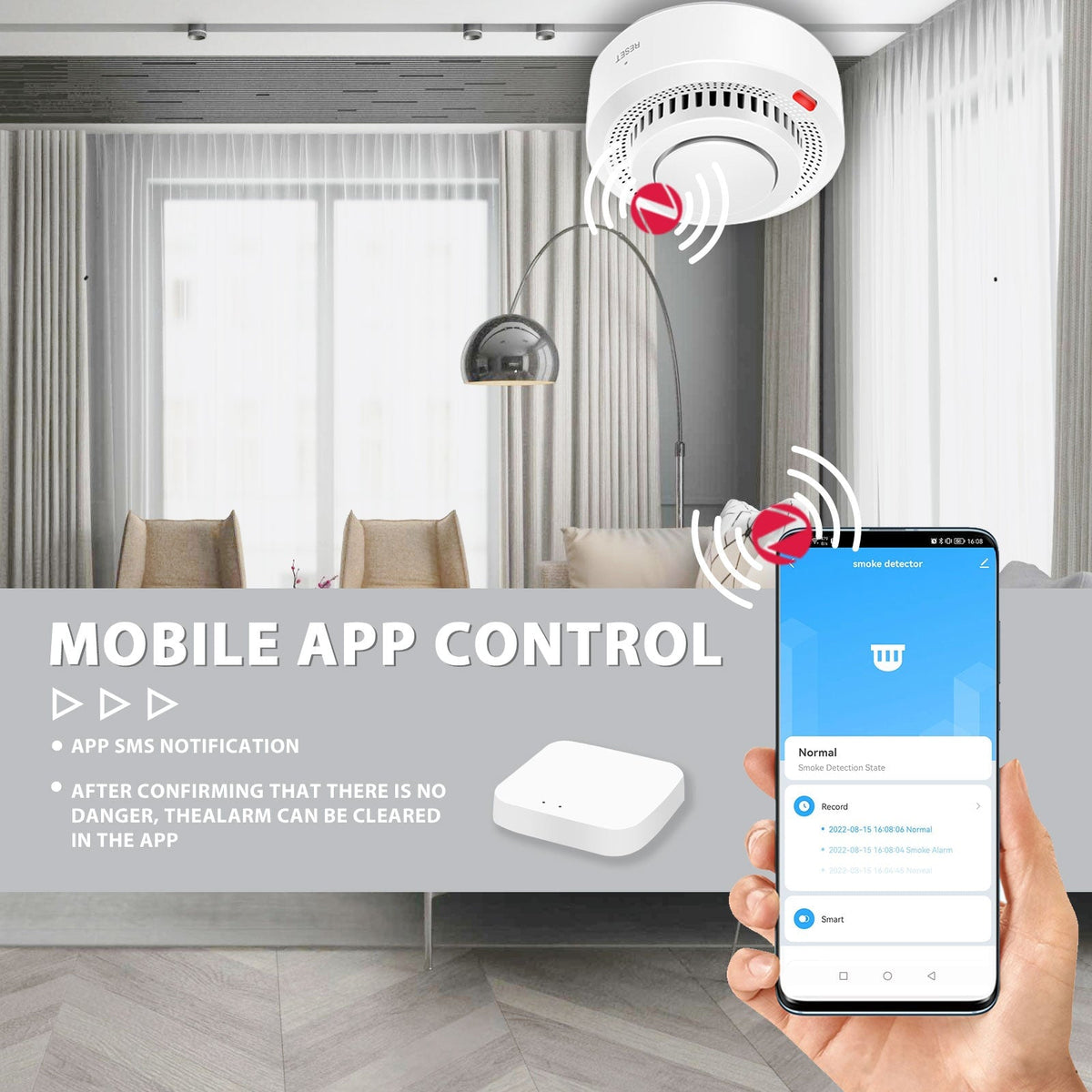 BSEED Zigbee Smoky Sensor Zigbee Smoke Detector – Bseedswitch