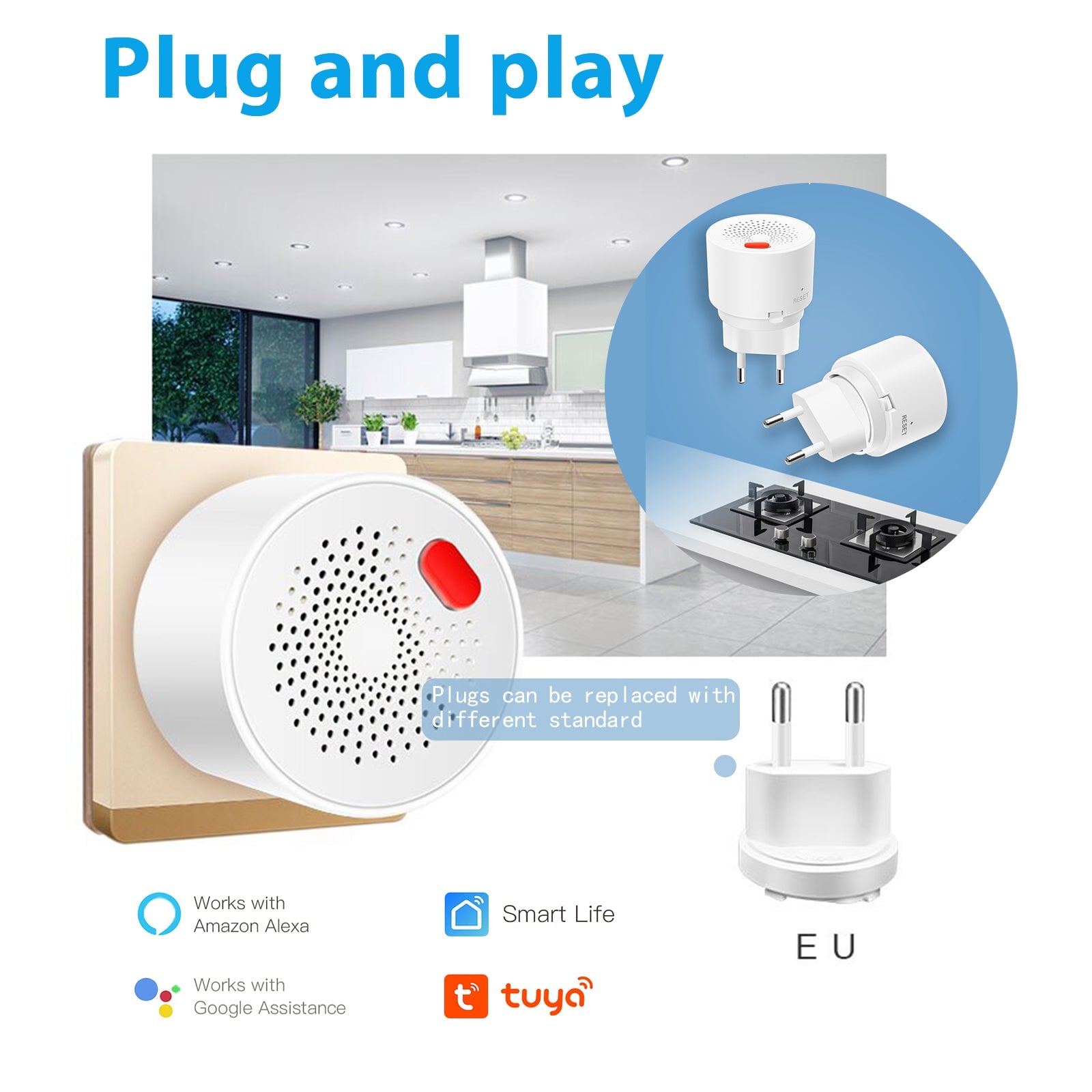 BSEED Zigbee Gas Sensor Smoke Detectors Bseedswitch 