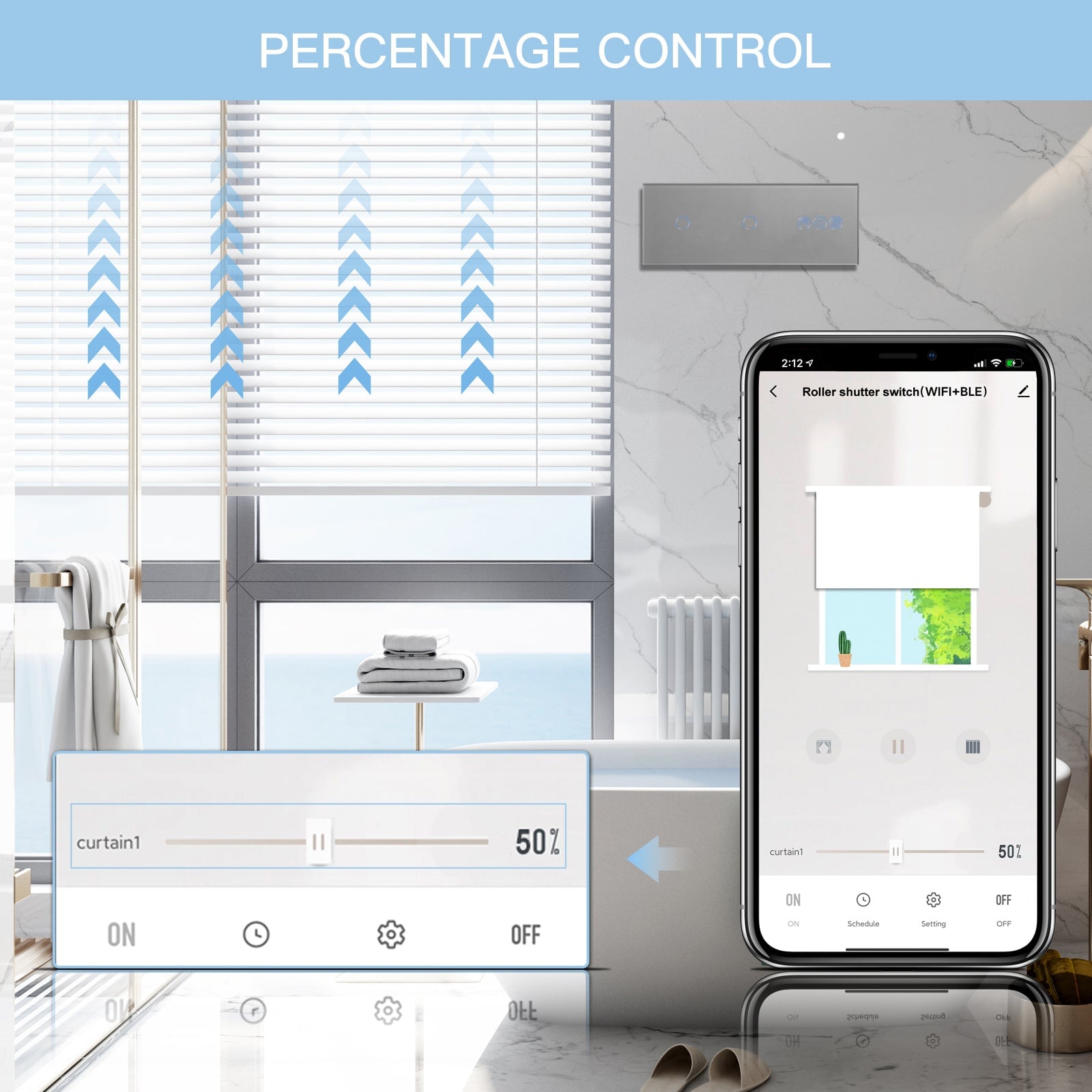 BSEED Zigbee light switch with Shutter Switch Bseedswitch 