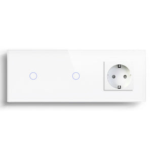 Bseed Double Zigbee Light Switches With EU Standard Not Smart Wall Sockets Light Switches Bseedswitch 