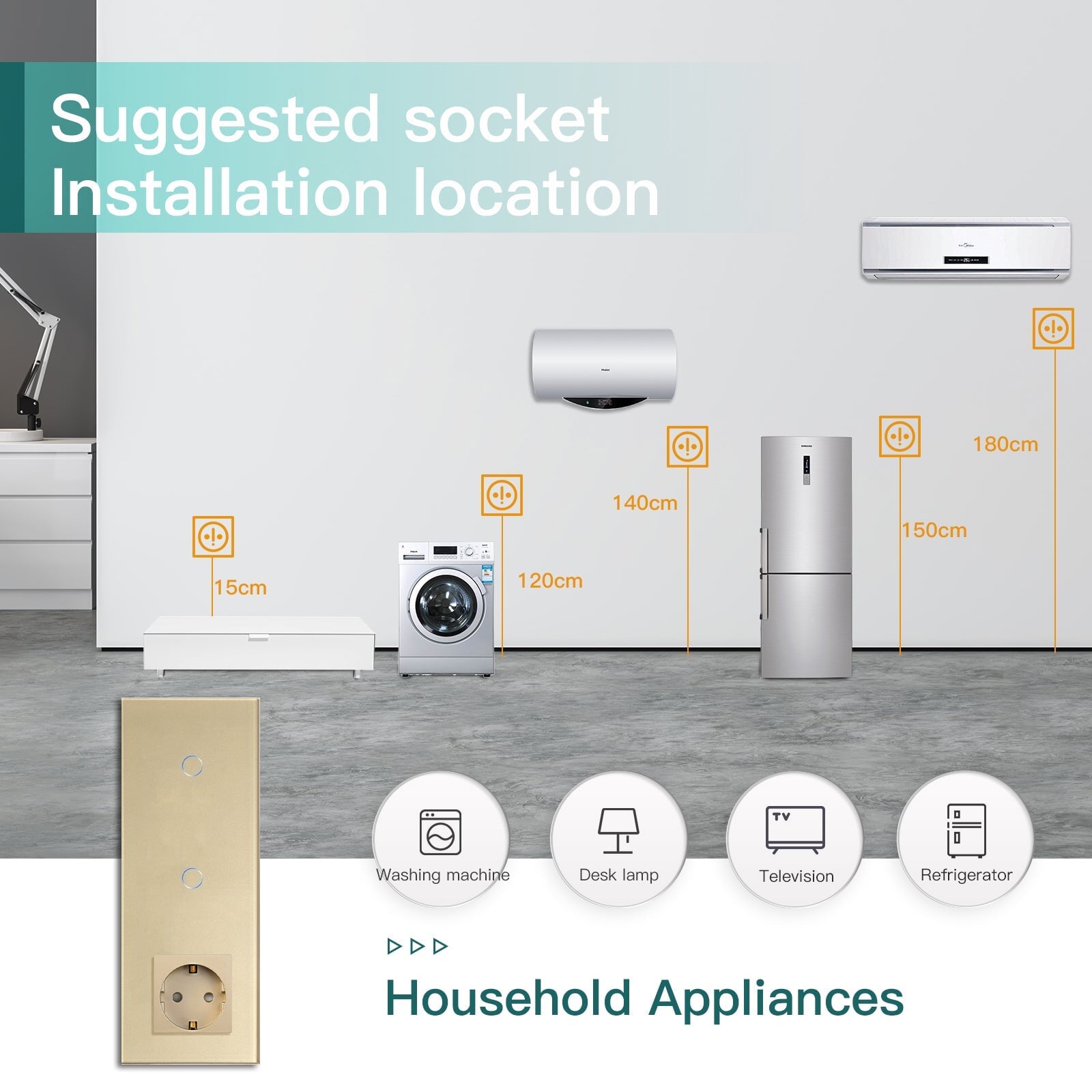 Bseed Double Zigbee Light Switches With EU Standard Not Smart Wall Sockets Light Switches Bseedswitch 