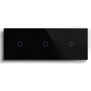 Bseed Smart Wifi Triple Light Switch (With Neutral) Light Switches Bseedswitch Black 1Gang 