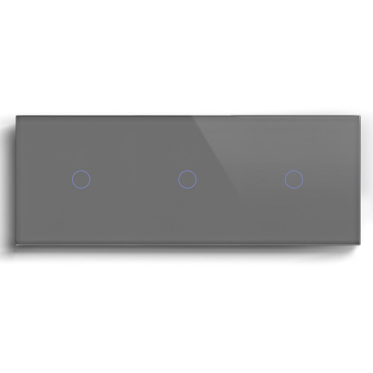 Bseed Smart Wifi Triple Light Switch (With Neutral) Light Switches Bseedswitch Grey 1Gang 