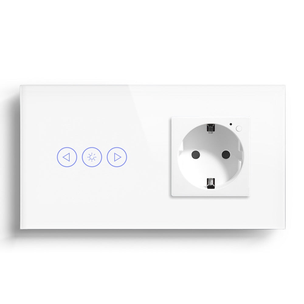 Bseed Smart WiFi Dimmer Switch With WiFi Socket Power Outlets & Sockets Bseedswitch White 