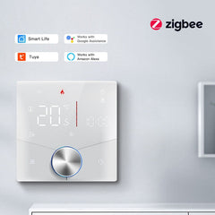 BSEED ZigBeeTouch LED integrated Screen With knob Floor Heating Room Thermostat Controller Thermostats Bseedswitch 