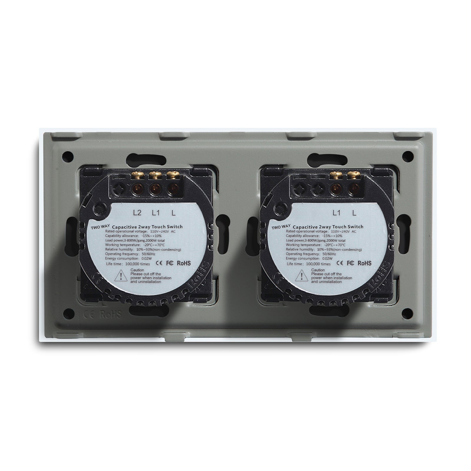 Bseed Double Touch Switch 1/2/3 Way 157mm 300W Wall Plates & Covers Bseedswitch 