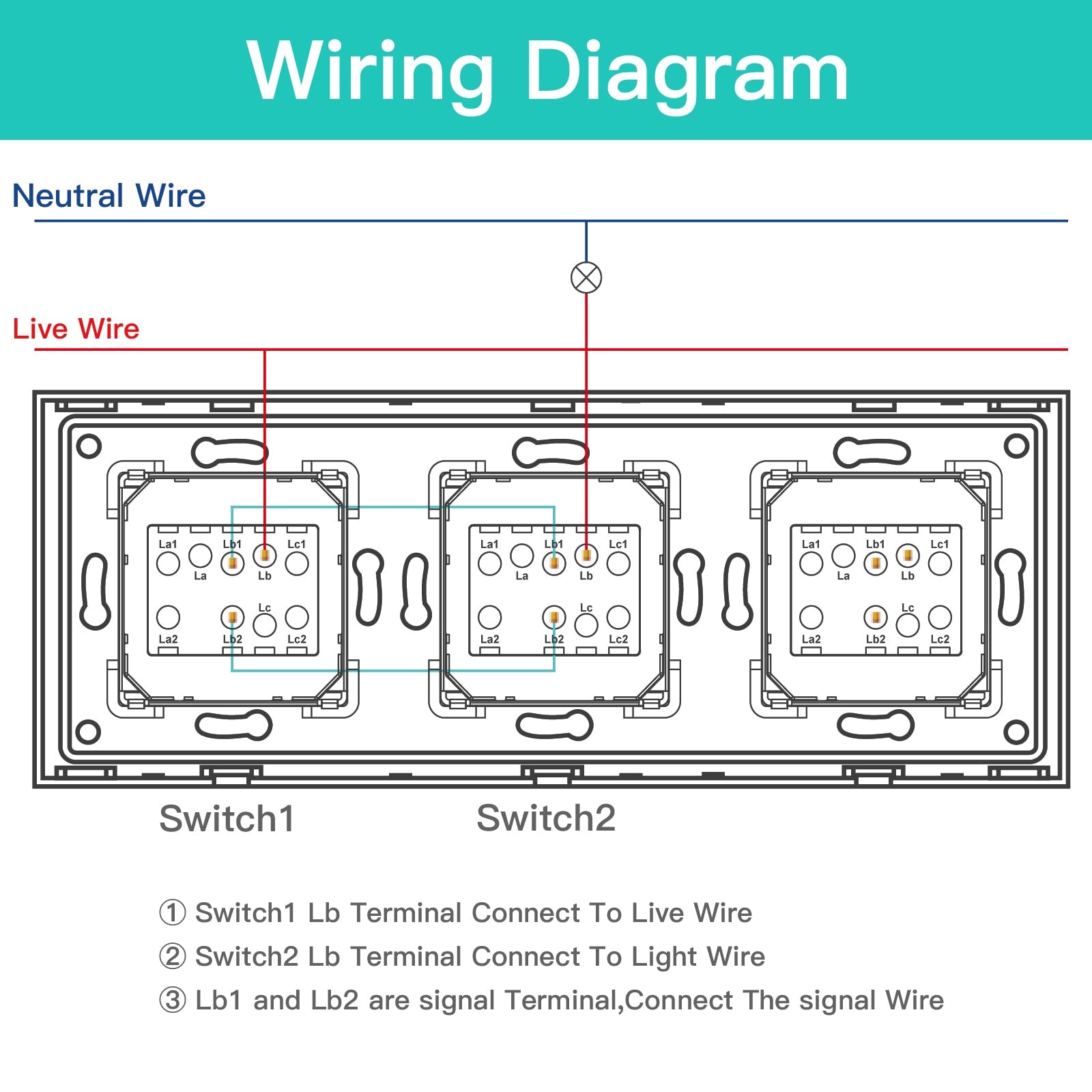 Bseed 2Way Button Light Switch Mechanical Switches Crossbar Switch 228mm Light Switches Bseedswitch 