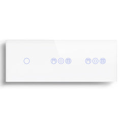 BSEED 1/2/3 Gang WiFi Switch With Double Roller Shutter Switch 228mm Light Switches Bseedswitch 