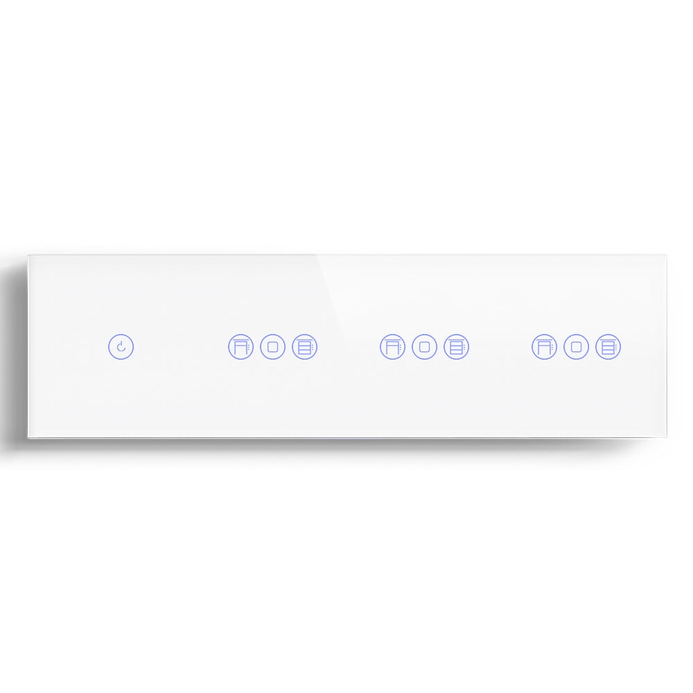 BSEED 1/2/3 Gang WiFi Switch With Triple Roller Shutter Switch 299mm Light Switches Bseedswitch 