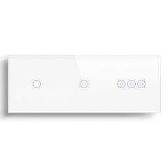 BSEED Double 1Gang zigbee Switch With zigbee dimmer Switch 228mm Light Switches Bseedswitch 