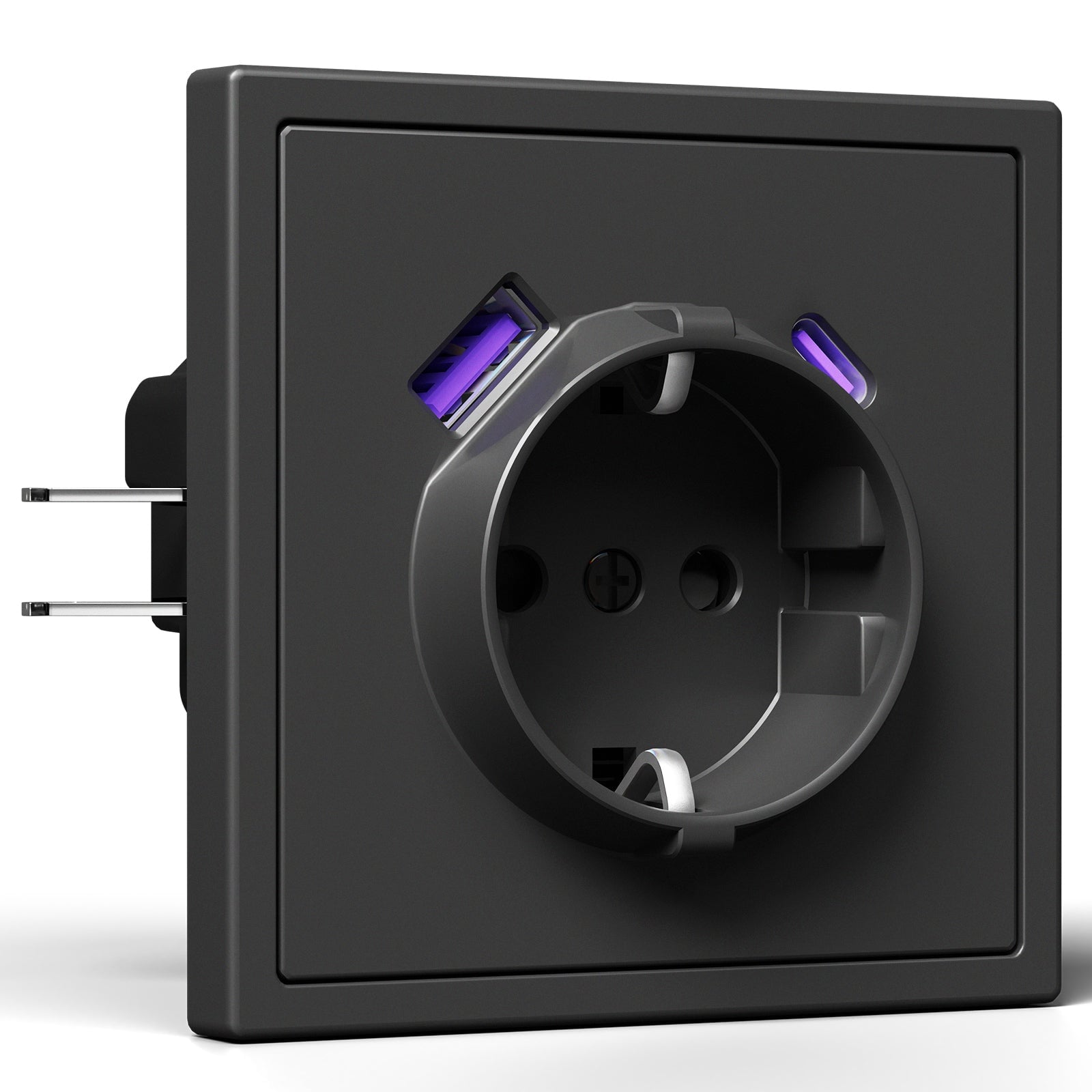 20W Eu Socket With USB&C With Clamping Technique Power Outlets & Sockets Bseedswitch 