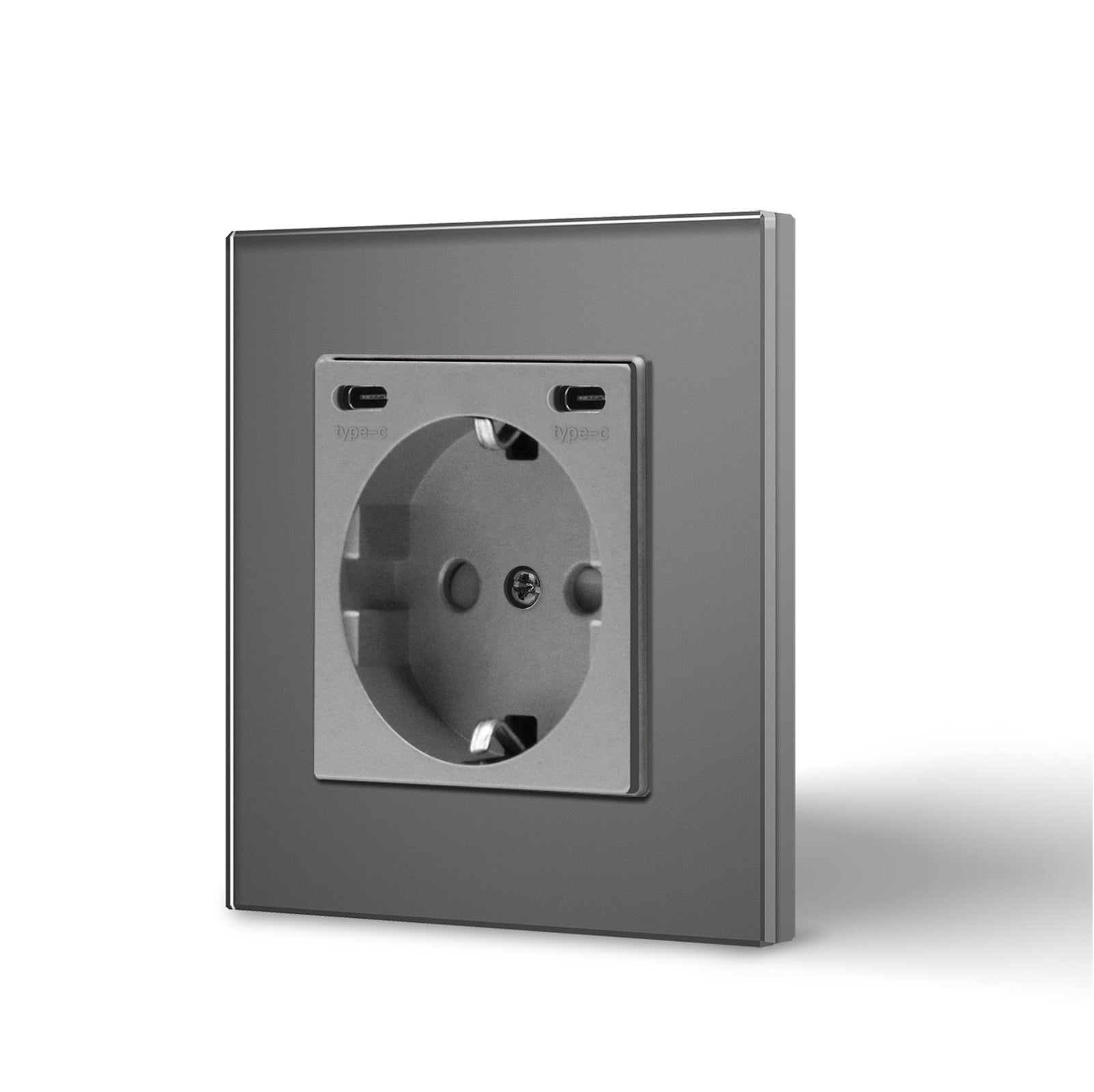 BSEED EU sockets with Double 2.1A Type-C Interface Outlet Wall Socket With Waterproof Power Outlets & Sockets Bseedswitch 