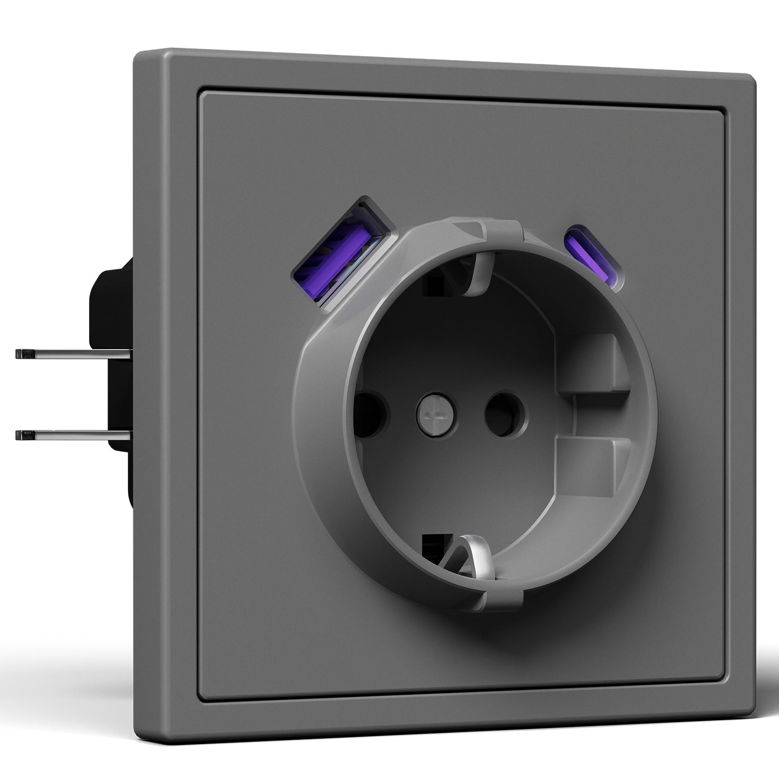 20W Eu Socket With USB&C With Clamping Technique Power Outlets & Sockets Bseedswitch 