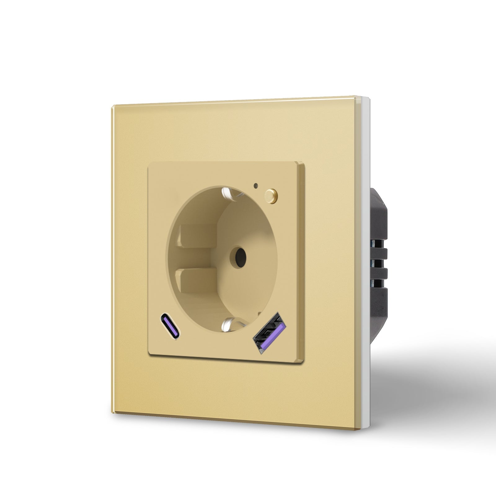 BSEED ZigBee EU Wall Sockets Type-C With USB With Energy Monitoring socket Bseedswitch 