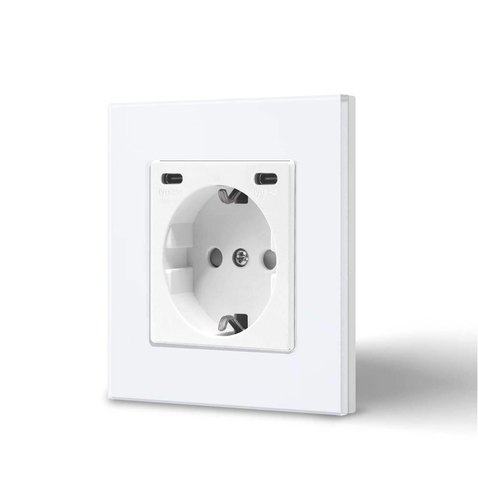 BSEED EU sockets with Double 2.1A Type-C Interface Outlet Wall Socket With Waterproof Power Outlets & Sockets Bseedswitch 