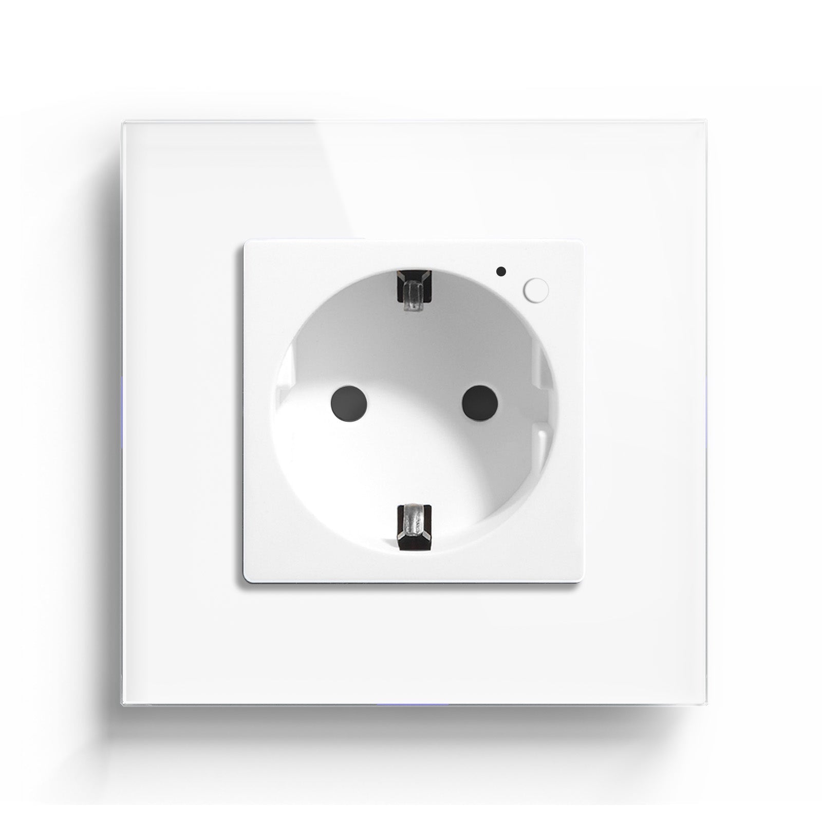 BSEED ZigBee EU Wall Sockets Power Outlets Kids Protection Wall Plates & Covers Bseedswitch white Single 