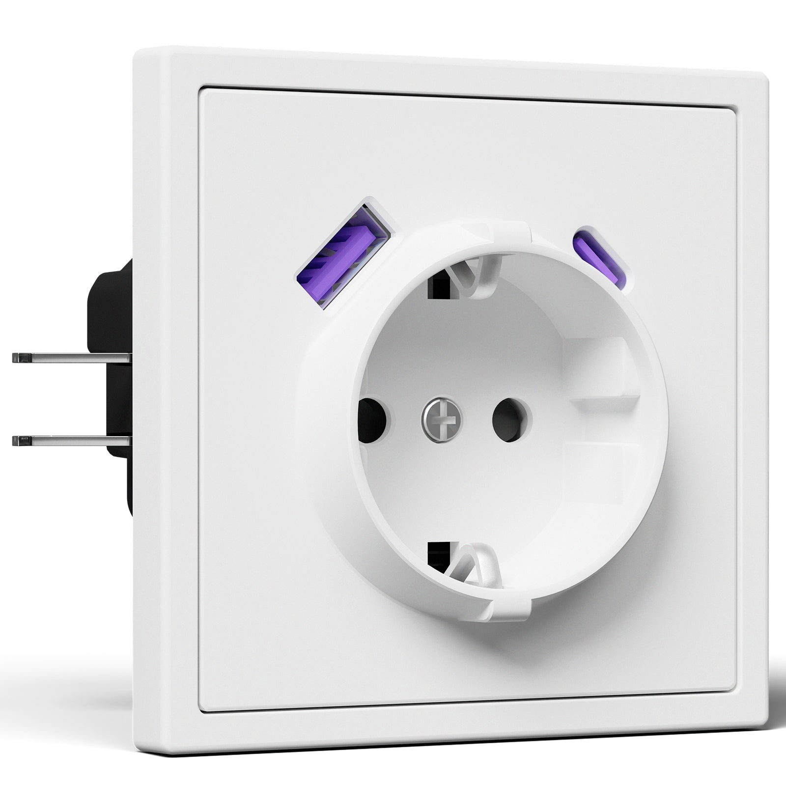 20W Eu Socket With USB&C With Clamping Technique Power Outlets & Sockets Bseedswitch 