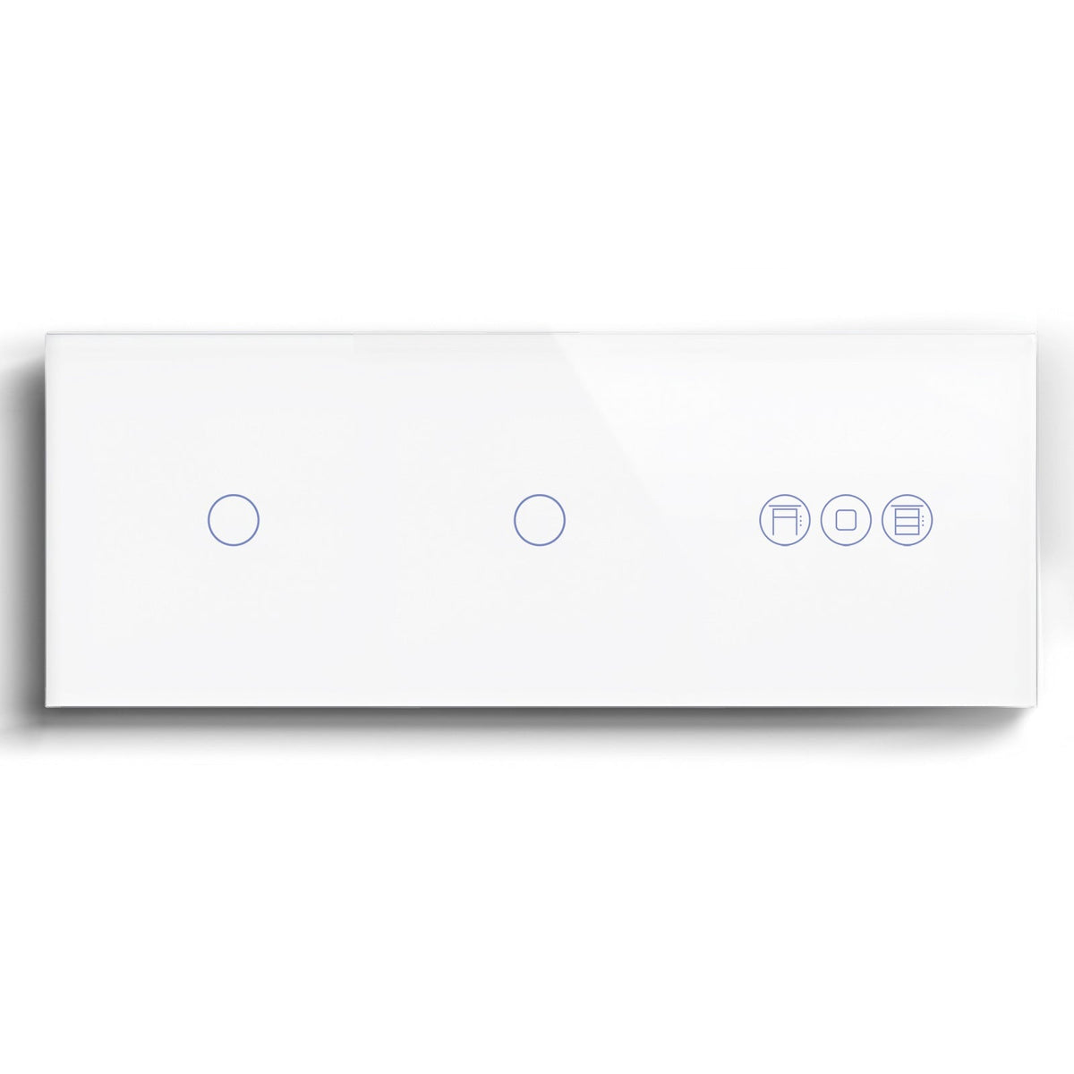 BSEED Double 1Gang WiFi Switch With Roller Shutter Switch 228mm 照明开关 Bseedswitch White 1Gang+1Gang+Shutter Switch 