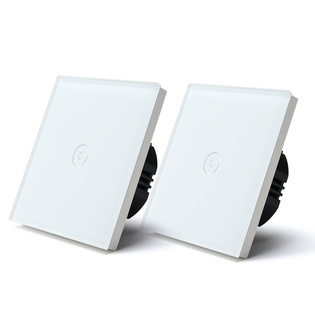 Bseed Smart Wifi Touch Switch 1 Gang 1/2/3 Way Wall Plates & Covers Bseedswitch White 2Pcs/Pack 