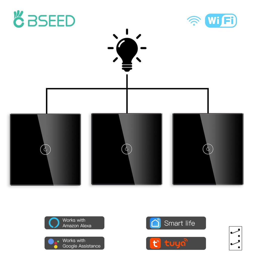Bseed EU Standard The Base Of Wifi Touch Switch, AC 110~240V, 1