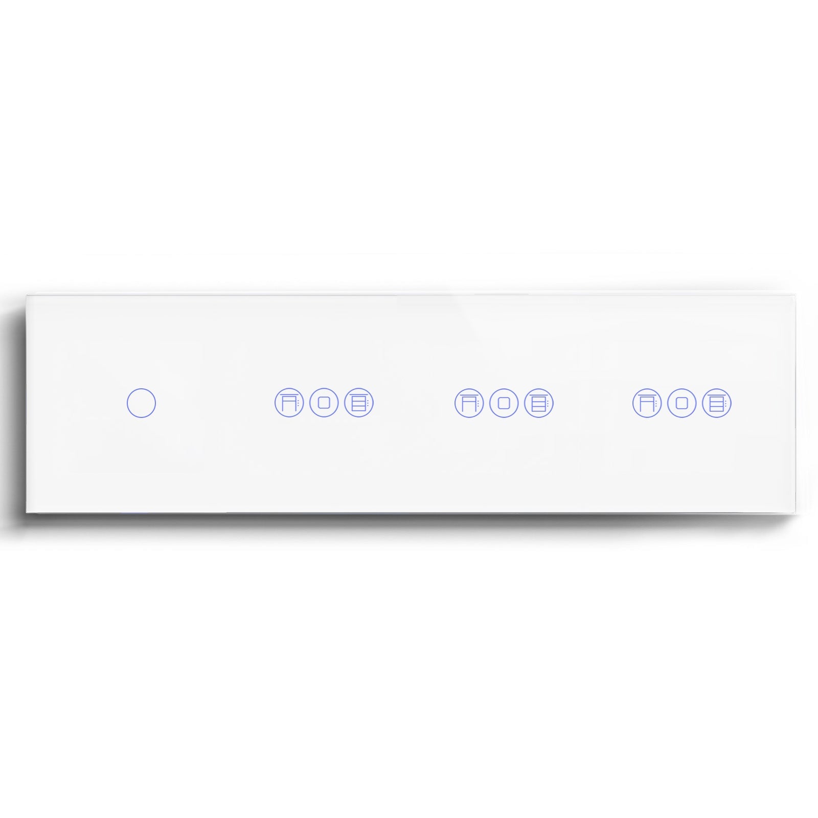 BSEED 1/2/3 Gang WiFi Switch With Triple Roller Shutter Switch 299mm Light Switches Bseedswitch White 1Gang with Triple Shutter Switch 