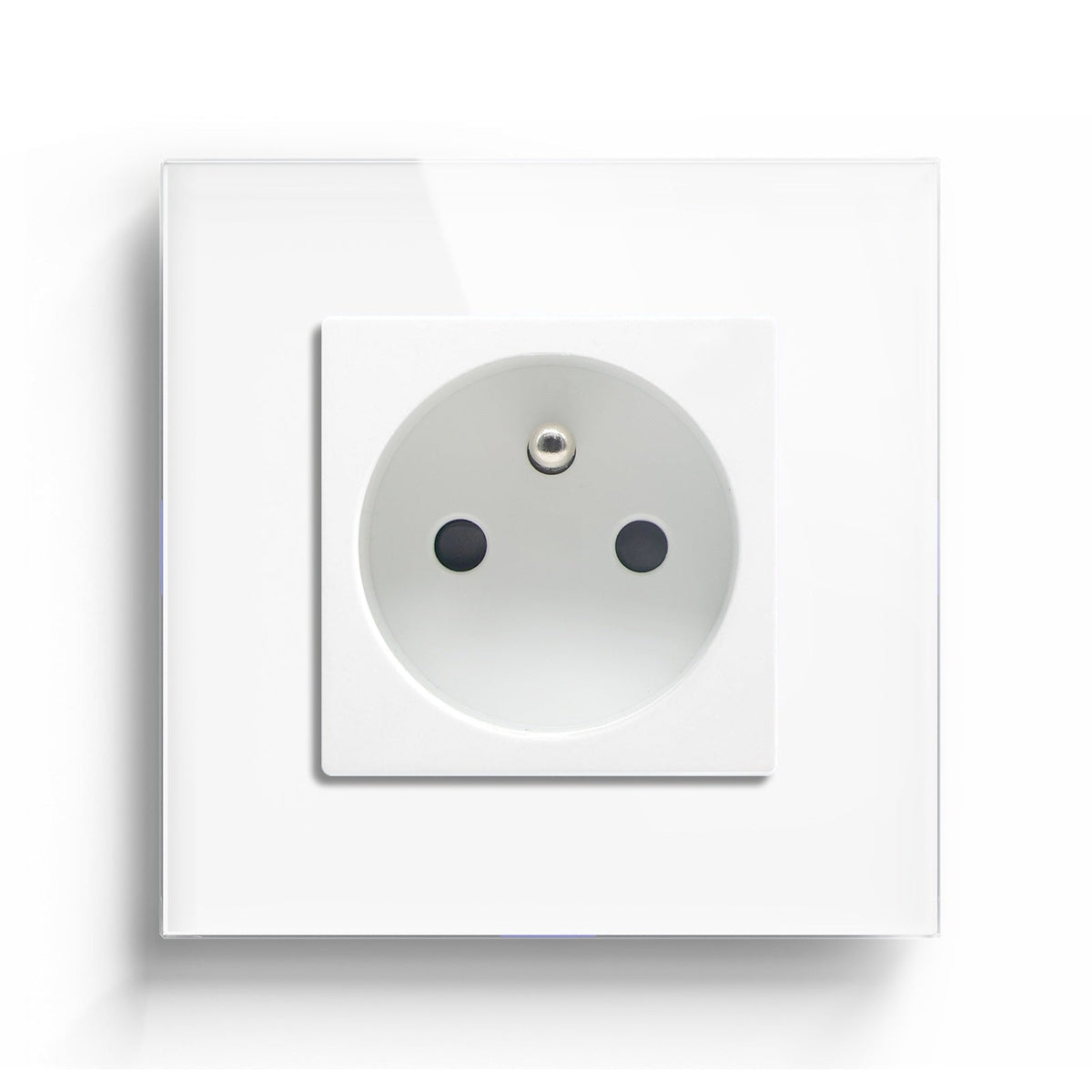 BSEED FR Wall Sockets Power Outlets Kids Protection 16A Wall Plates & Covers Bseedswitch white Single 