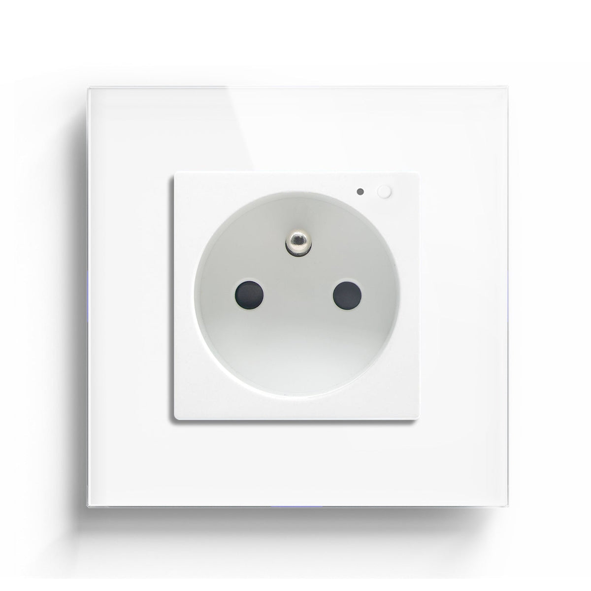 BSEED ZigBee FR Wall Sockets Power Outlets Kids Protection with metering Wall Plates & Covers Bseedswitch white Single 