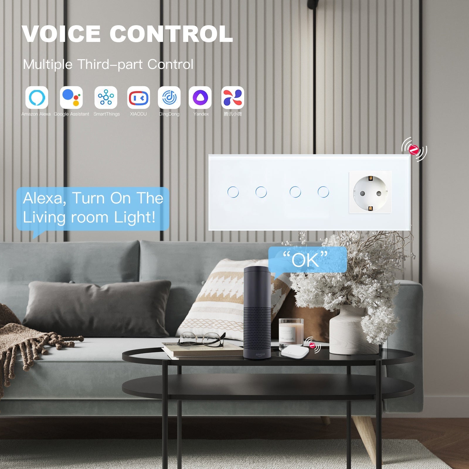 Bseed Double Zigbee Light Switches With EU Standard Not Smart Wall Sockets Light Switches Bseedswitch 