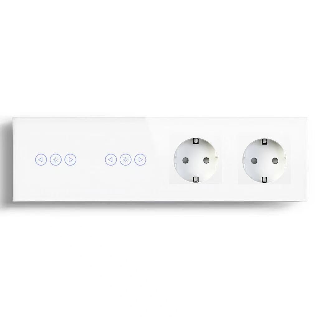 BSEED Product Customization Bseedswitch wifi dimmer switch with wifi dimmer switch with double eu socket 