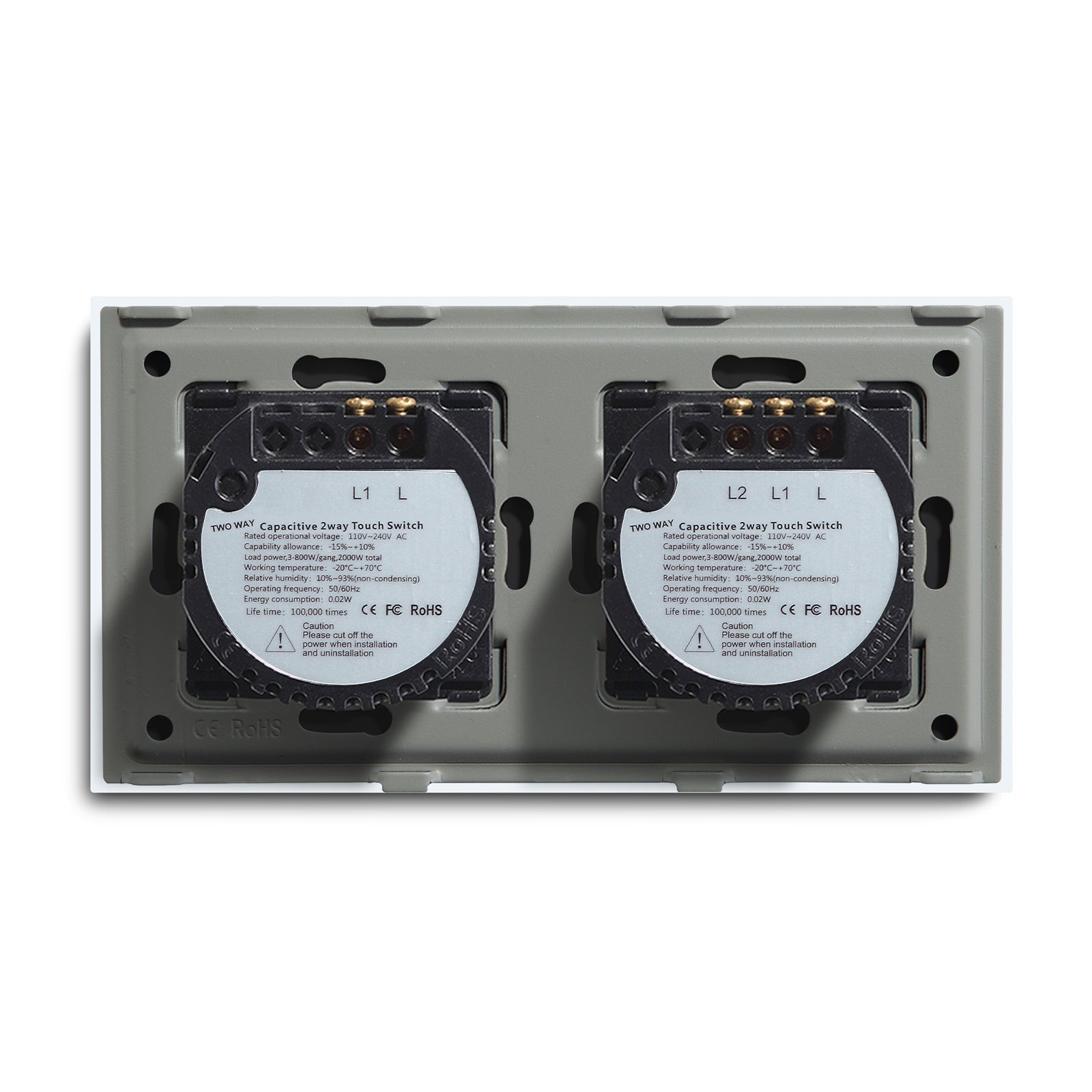 Bseed Double Touch Switch 1/2/3 Way 157mm 300W Wall Plates & Covers Bseedswitch 