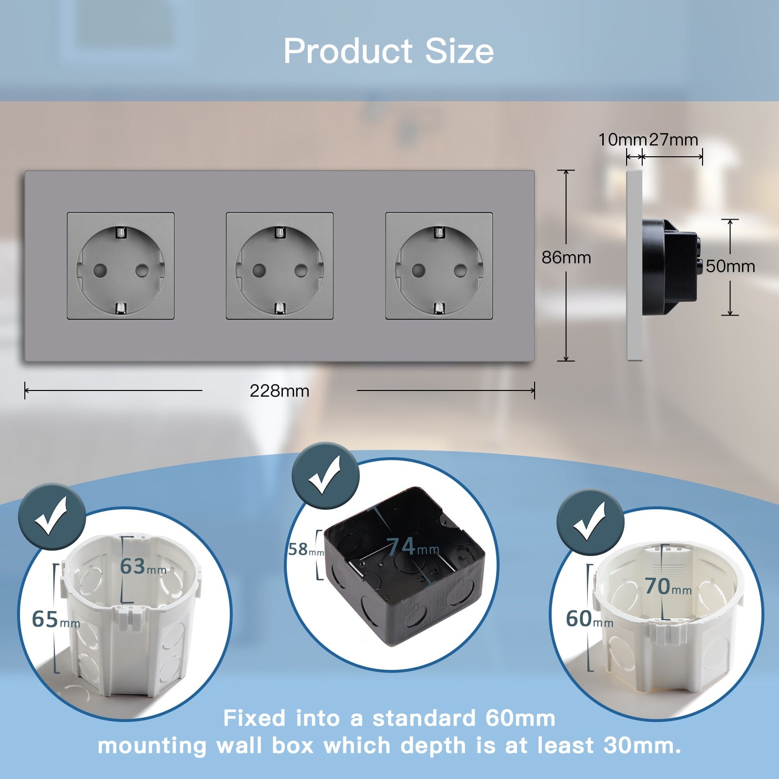 BSEED ZigBee EU Wall Sockets With Energy Monitoring PC Panel with Kids Protection Wall Plates & Covers Bseedswitch 