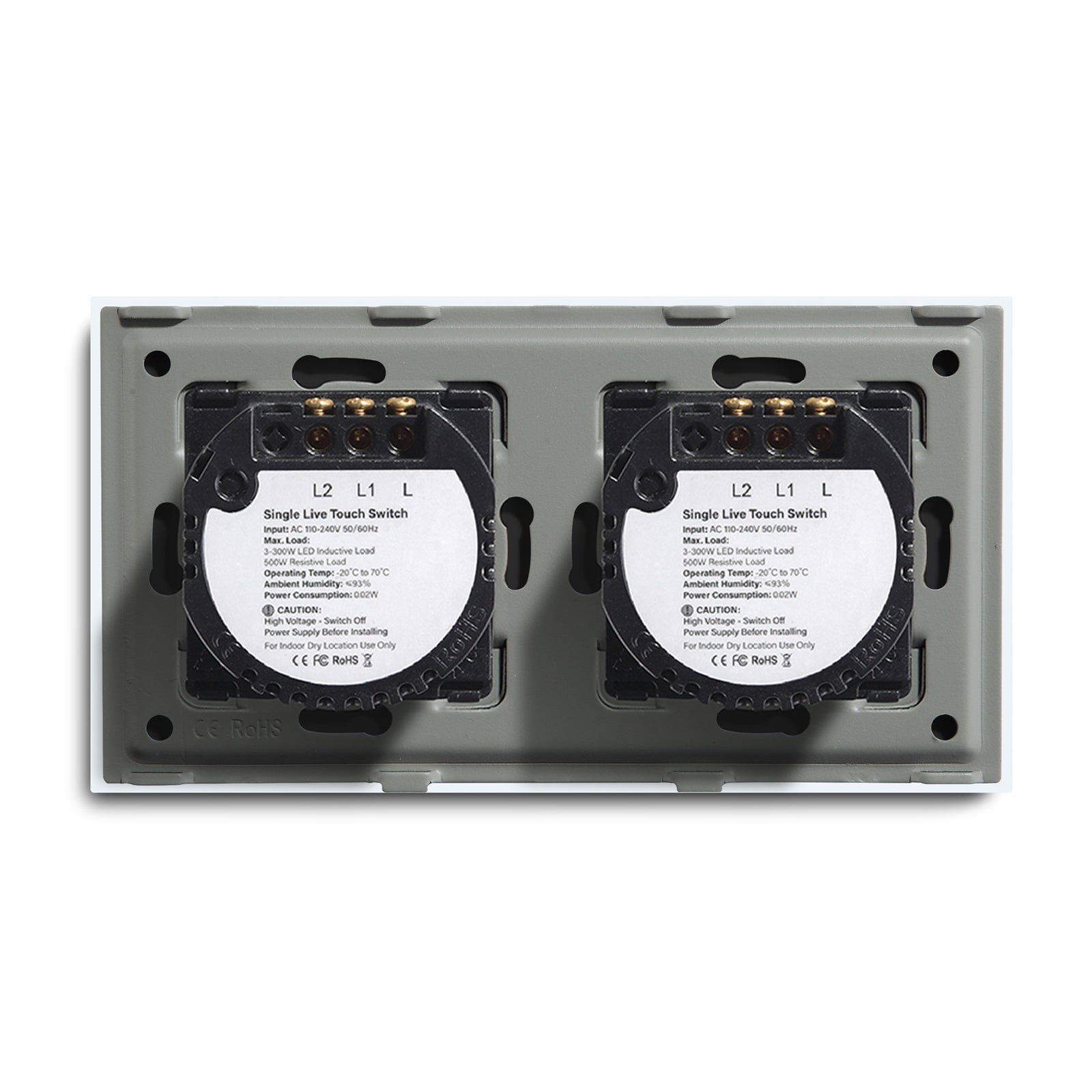 Bseed Double Touch Switch 1/2/3 Way 157mm 300W Wall Plates & Covers Bseedswitch 