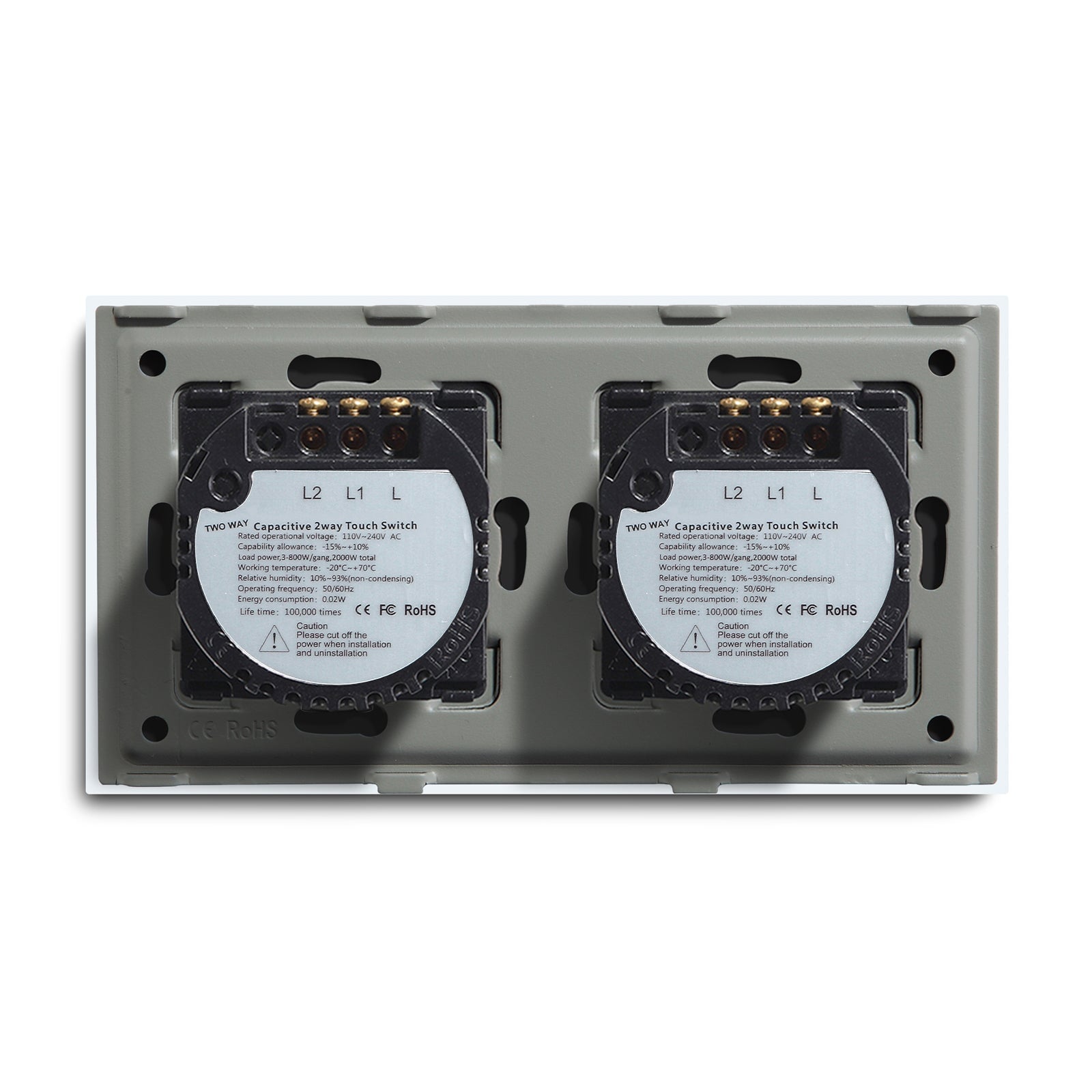 Bseed Double Touch Switch 1/2/3 Way 157mm 300W Wall Plates & Covers Bseedswitch 