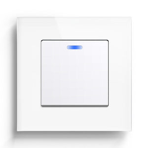 Bseed Button Light Switch Glass Panel White Claw Switch with LED Light Switches Bseedswitch 