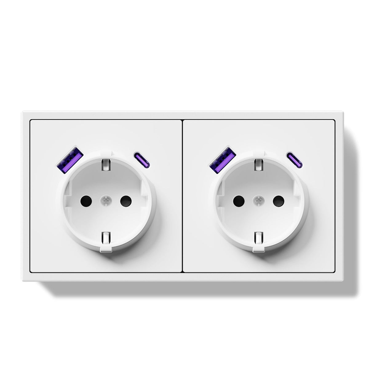 20W Eu Socket With USB&C With Clamping Technique Power Outlets & Sockets Bseedswitch 