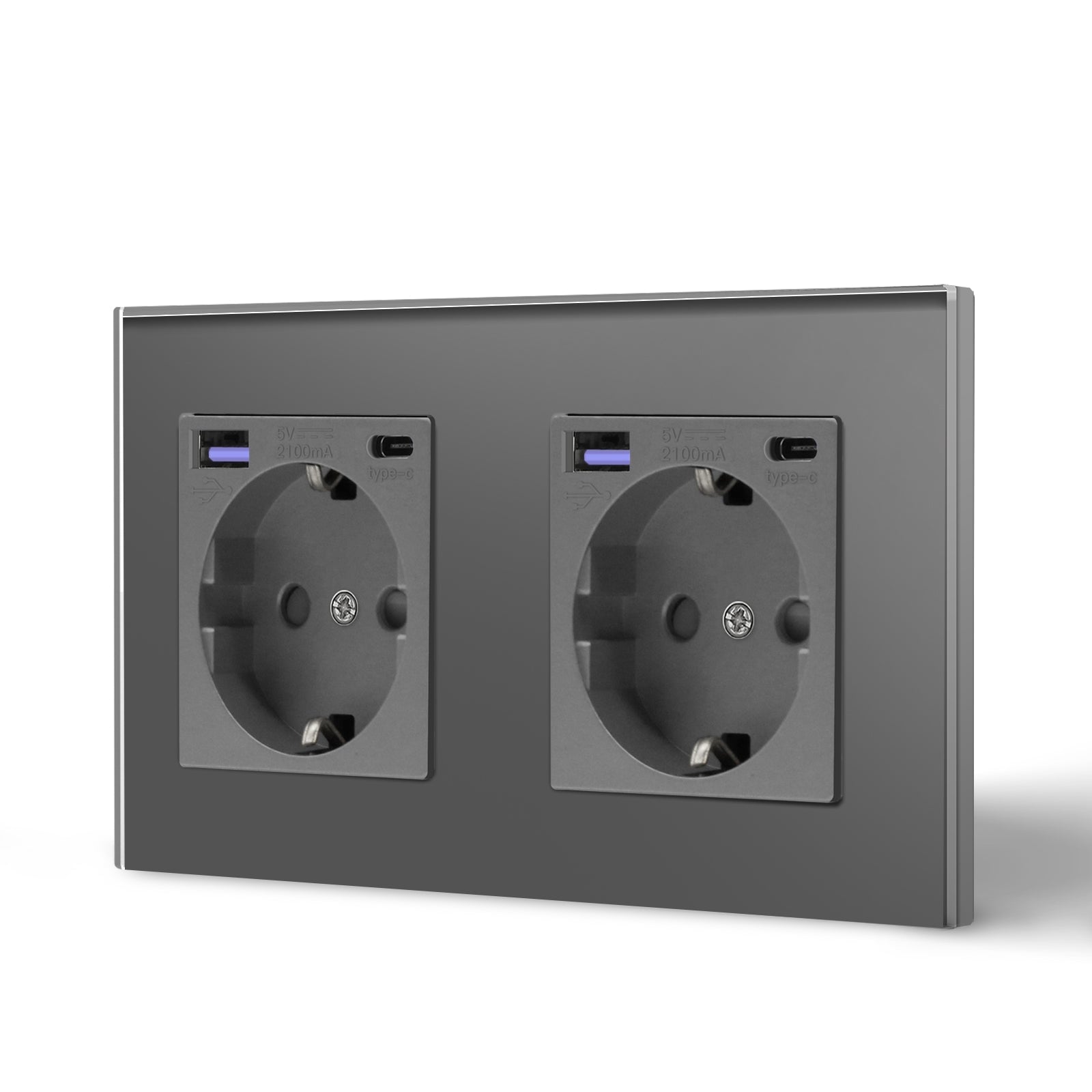 BSEED EU sockets with 20W PD Fast Charge Type-C Interface Outlet Wall Socket Power Outlets & Sockets Bseedswitch 