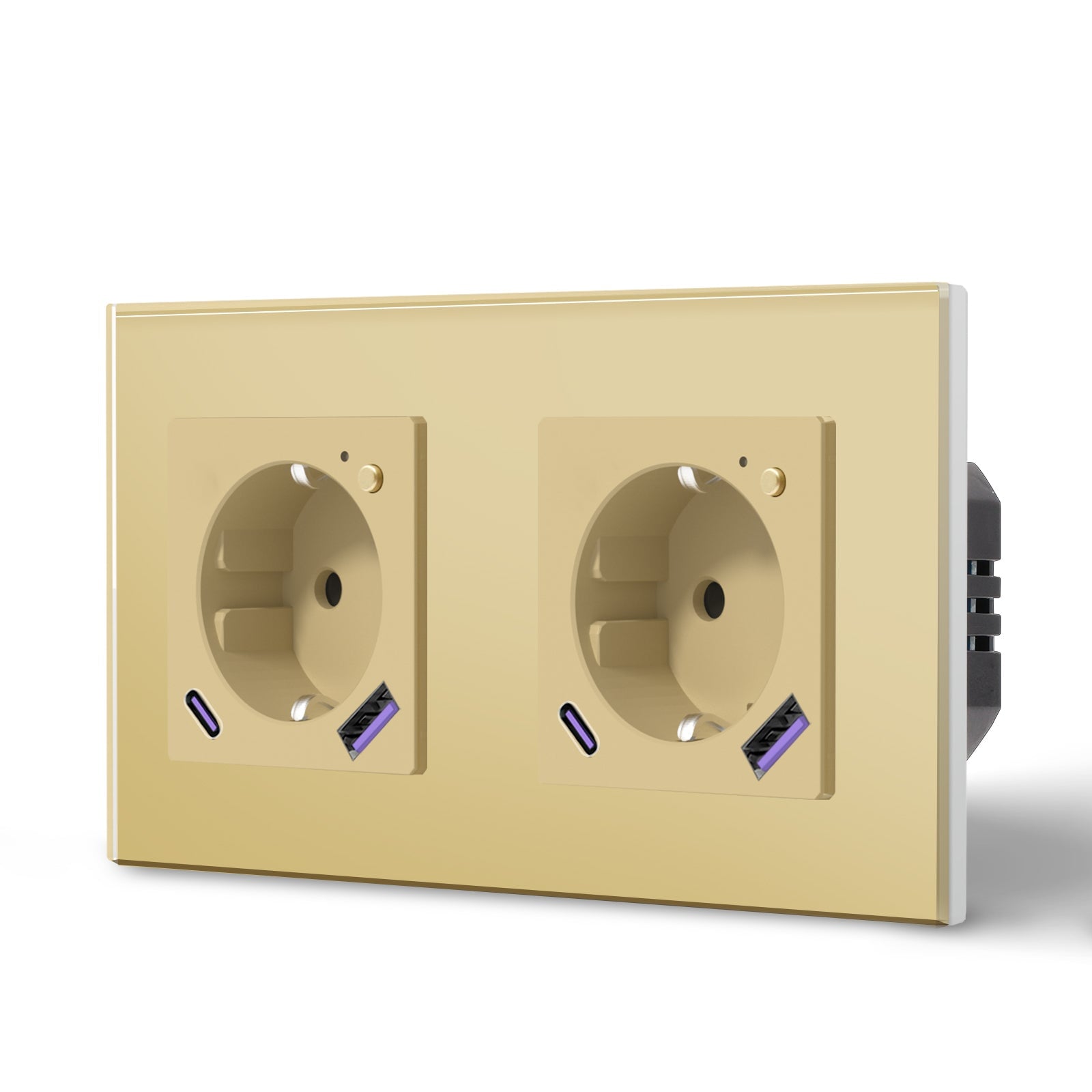 BSEED ZigBee EU Wall Sockets Type-C With USB With Energy Monitoring socket Bseedswitch 