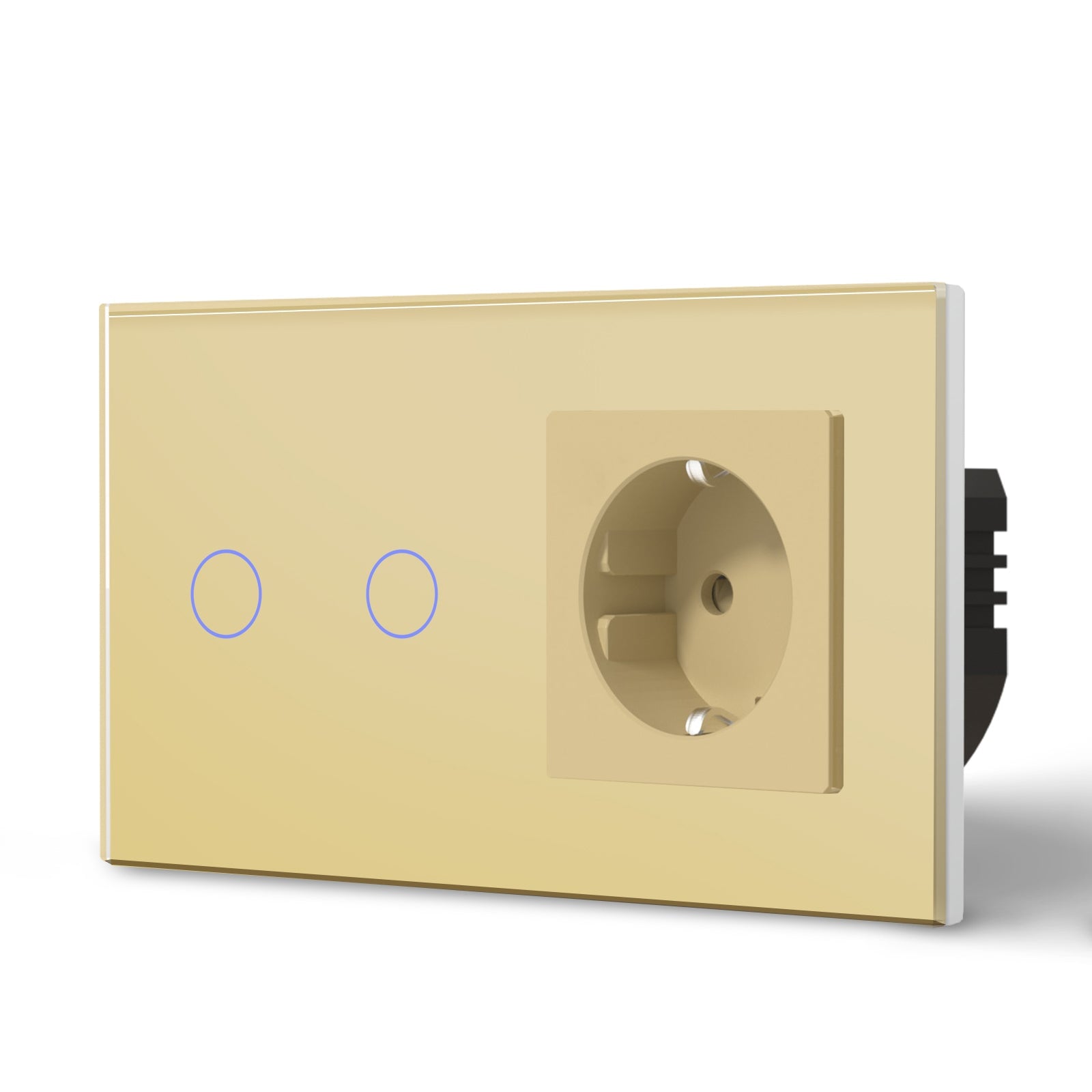 BSEED WiFi 1/2/3 Gang Light Switch With Normal EU Socket Power Outlets & Sockets Bseedswitch 