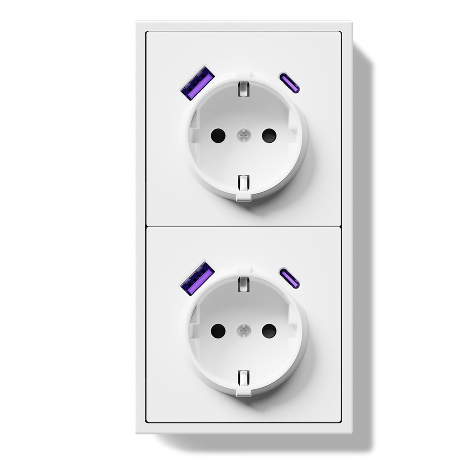 20W Eu Socket With USB&C With Clamping Technique Power Outlets & Sockets Bseedswitch 