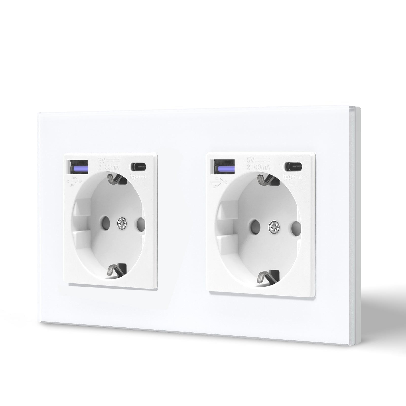 BSEED EU sockets with 20W PD Fast Charge Type-C Interface Outlet Wall Socket Power Outlets & Sockets Bseedswitch 