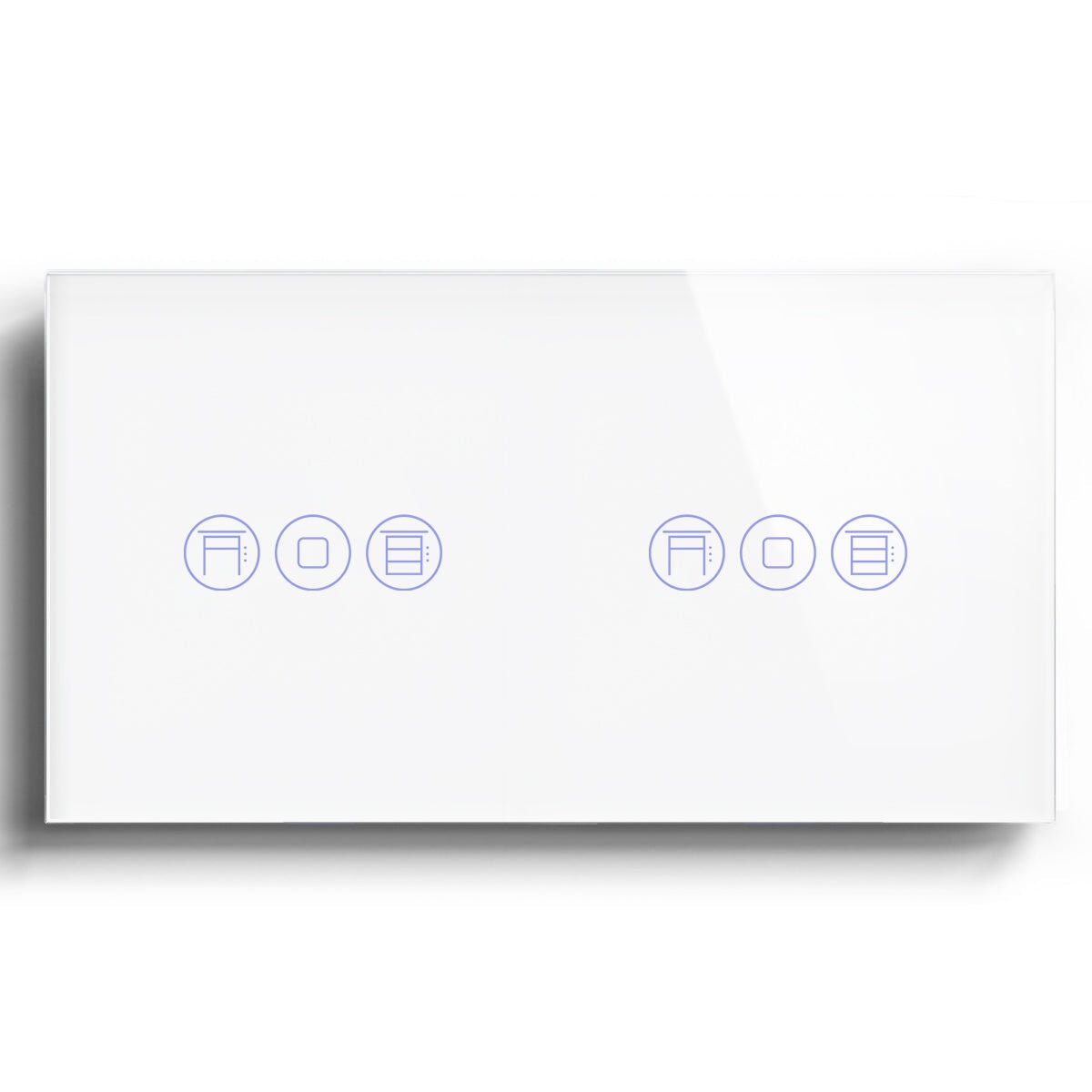 BSEED Zigbee doubel Shutter Switch Smart Wall Touch Switch Bseedswitch White 