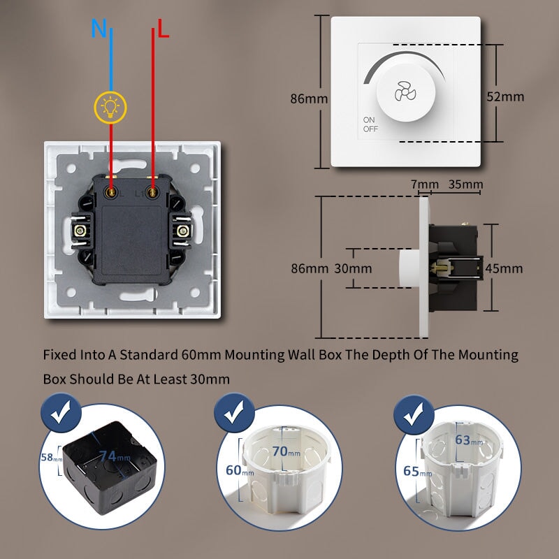 BSEED Ceiling Fan Speed Control Switch Switch Bseedswitch 