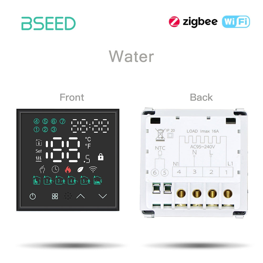 BSEED LED Screen Floor Heating Room Thermostat Controller DIY function key Thermostats Bseedswitch 