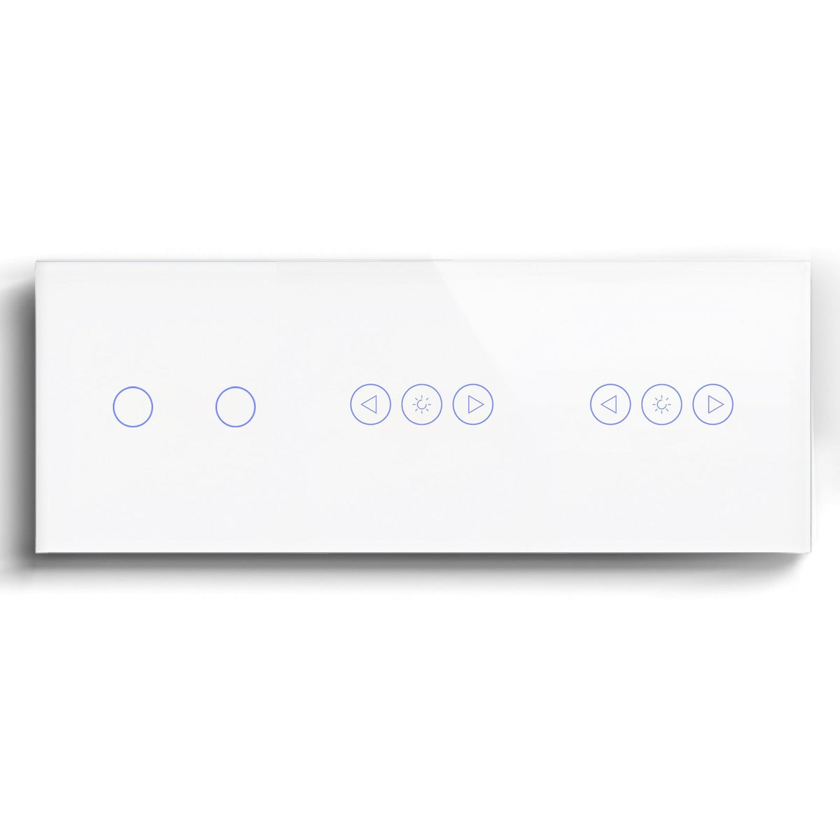 BSEED 1/2/3 Gang WiFi Switch With Double Dimmer Switch 228mm Light Switches Bseedswitch White 2Gang wifi switch+double dimmer switch 