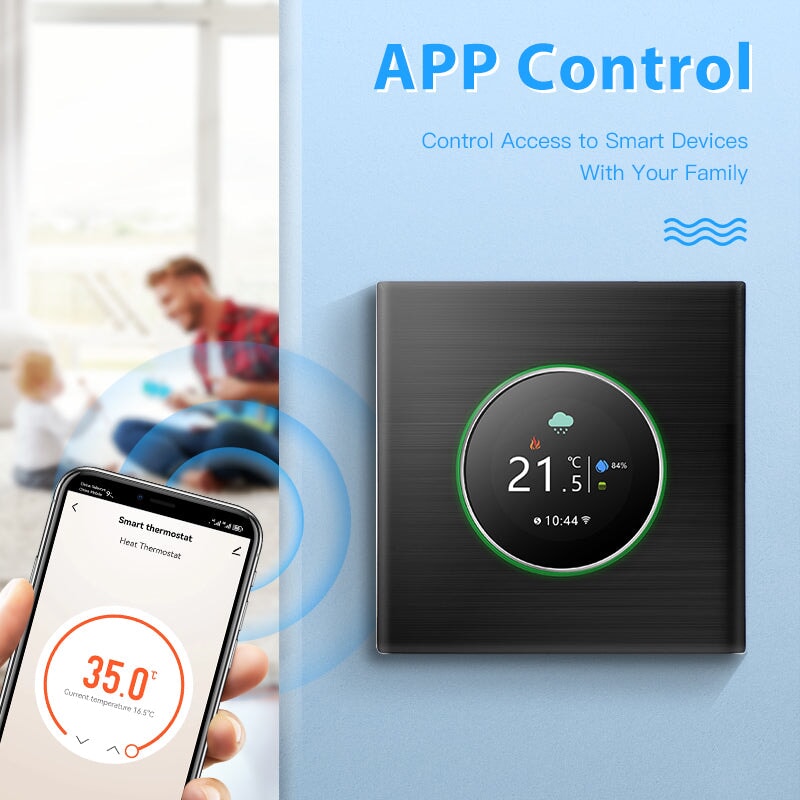 BSEED WiFi Floor Heating Room Thermostat Controller Rotary Button Thermostats Bseedswitch 