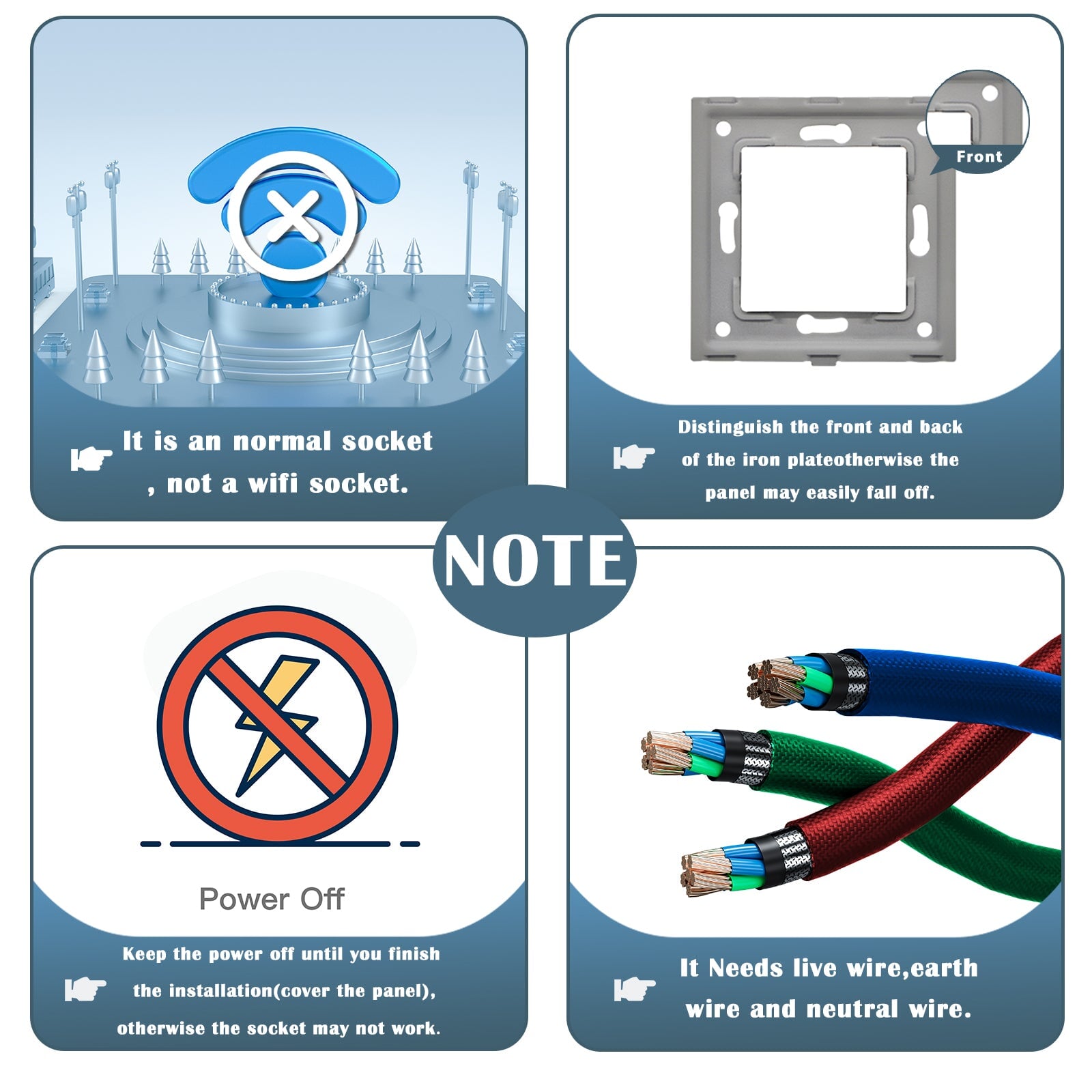 BSEED FR sockets with 20W PD Fast Charge Type-C Interface Outlet Wall Socket Power Outlets & Sockets Bseedswitch 