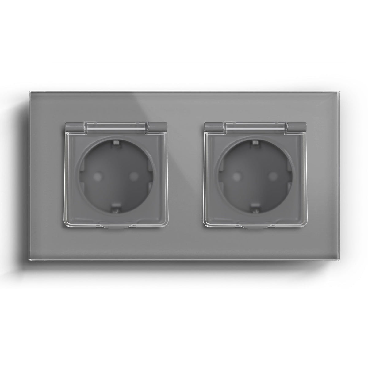 Bseed Waterproof Socket EU Standard Power Outlets & Sockets Bseedswitch Grey Double 