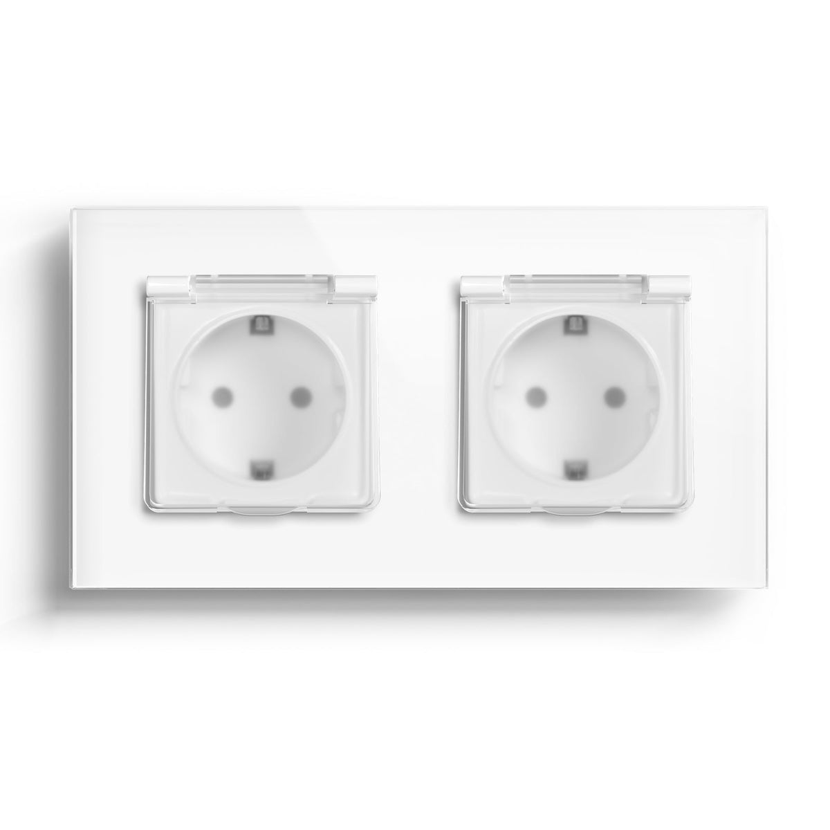 Bseed Waterproof Socket EU Standard Power Outlets & Sockets Bseedswitch White Double 