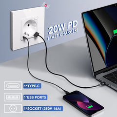 BSEED ZigBee EU Wall Sockets Type-C With USB With Energy Monitoring socket Bseedswitch 